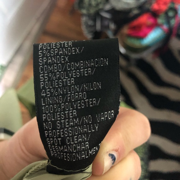 VTG Y2K SemiFormal Whimsigoth Grunge Fairy Black+Sage Midi Skater Dress Size M - Picture 8 of 16